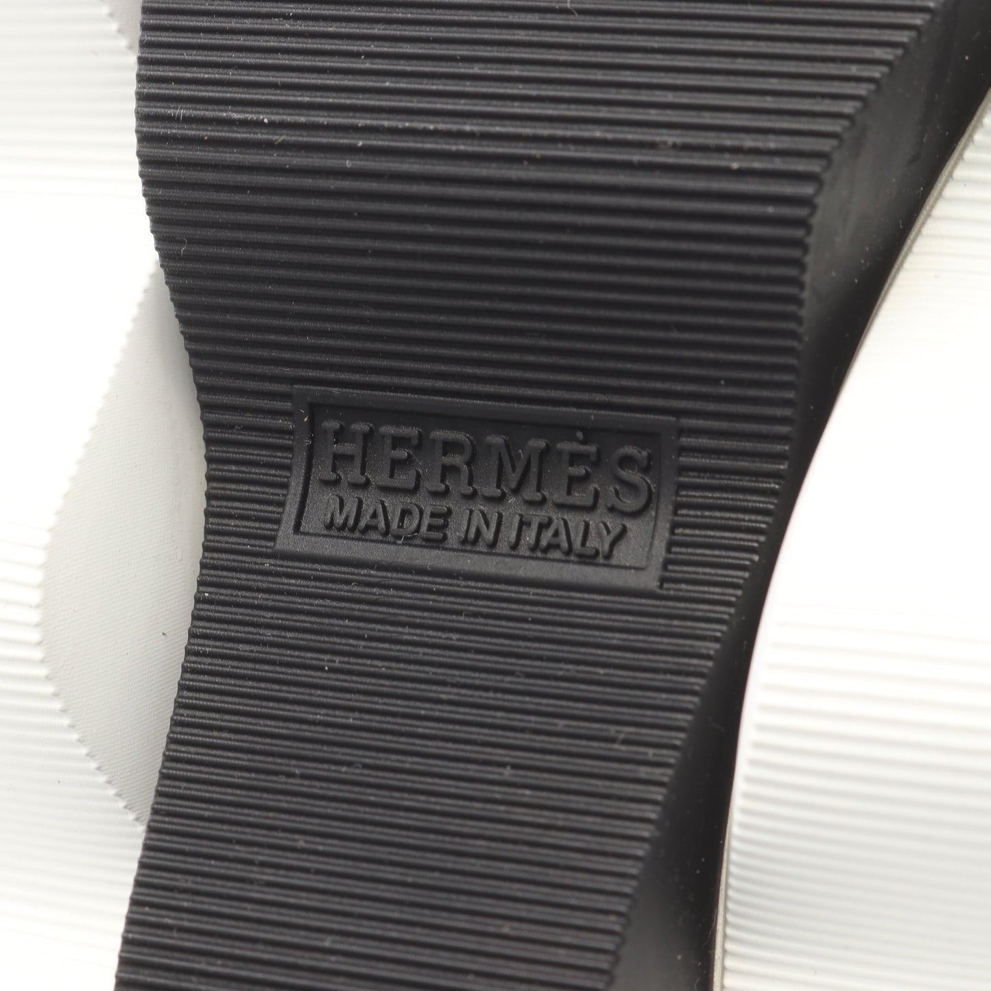 アンヴォル スニーカー ファブリック スエード ホワイト ブラック エルメス シューズ HERMES