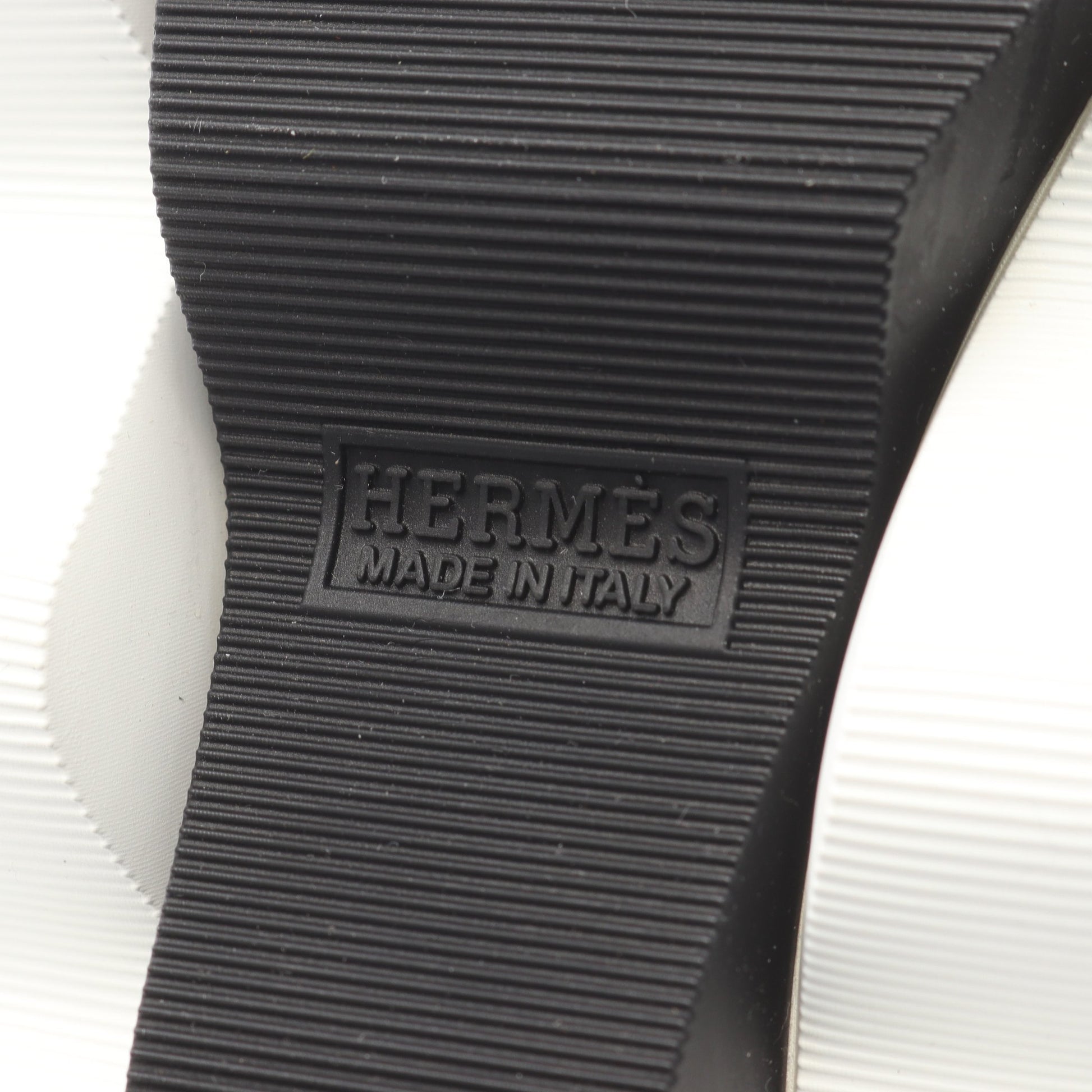 アンヴォル スニーカー ファブリック スエード ホワイト ブラック エルメス シューズ HERMES
