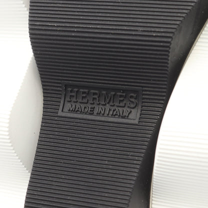 アンヴォル スニーカー ファブリック スエード ホワイト ブラック エルメス シューズ HERMES
