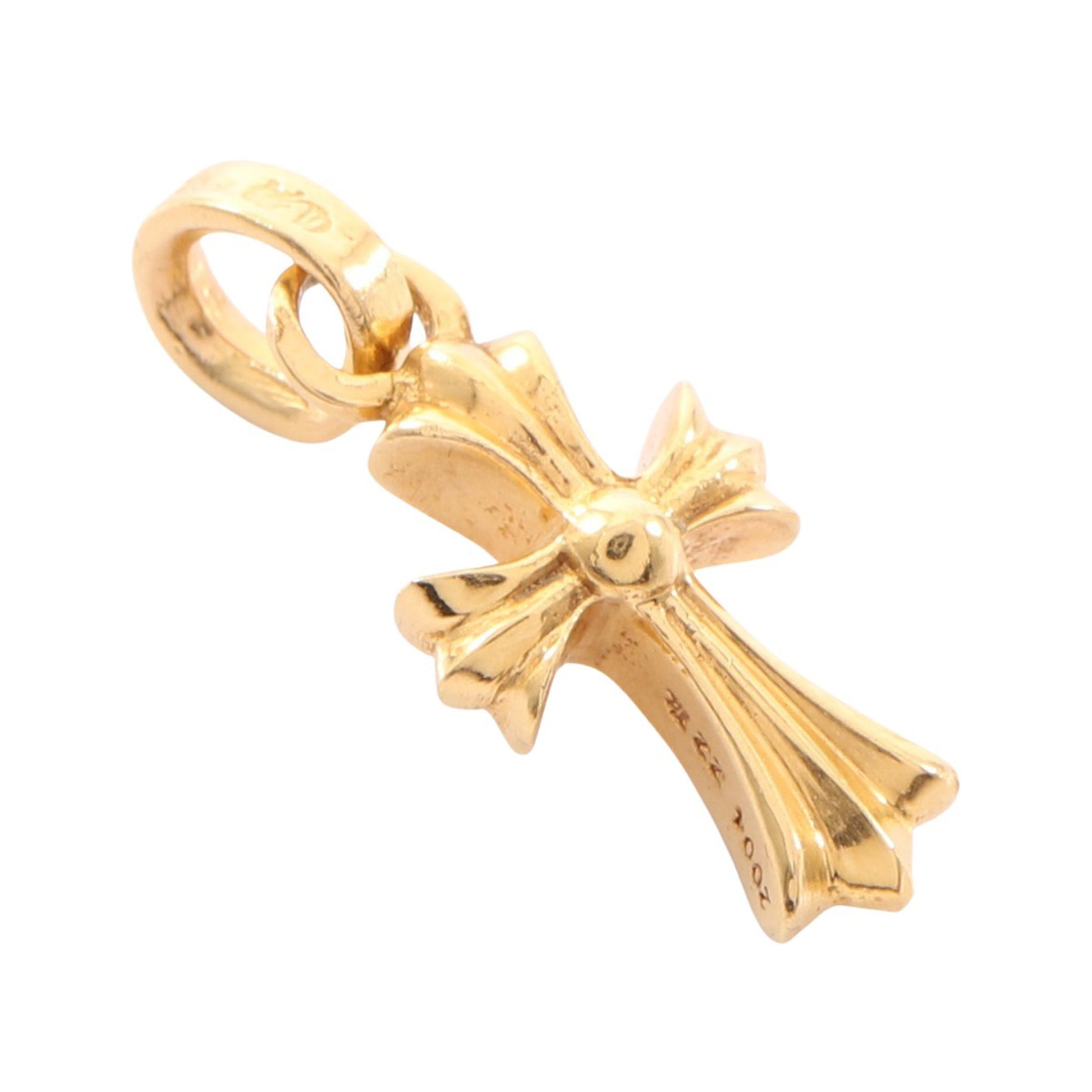 CHクロス ベビーファット ペンダントトップ 22K ゴールド クロムハーツ アクセサリー Chrome Hearts