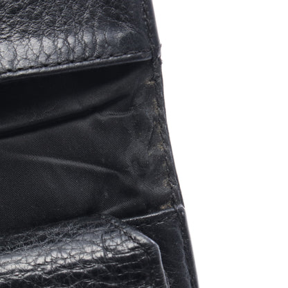 ウェーブウォレット クロスボタン 三つ折り長財布 レザー ブラック クロムハーツ 財布・小物 Chrome Hearts