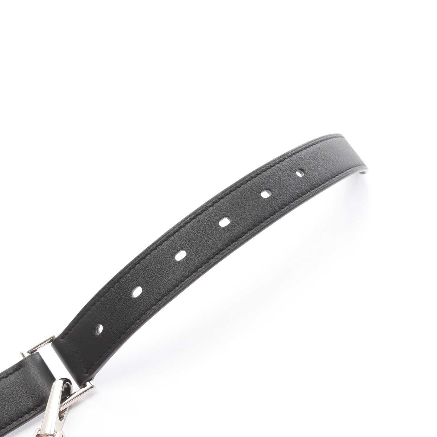 アンディ 26 ベルト レザー ブラック シルバー シルバー金具 B刻印 エルメス 財布・小物 HERMES