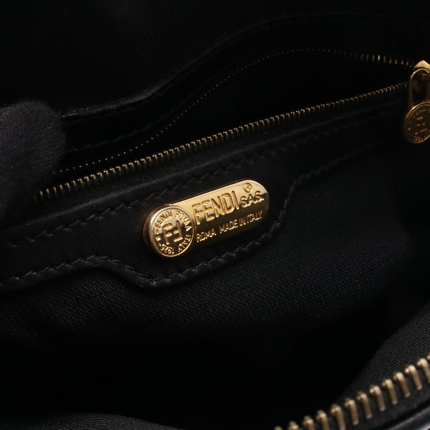 ペカン 2WAY ショルダーバッグ PVC レザー ブラウン ブラック フェンディ バッグ FENDI