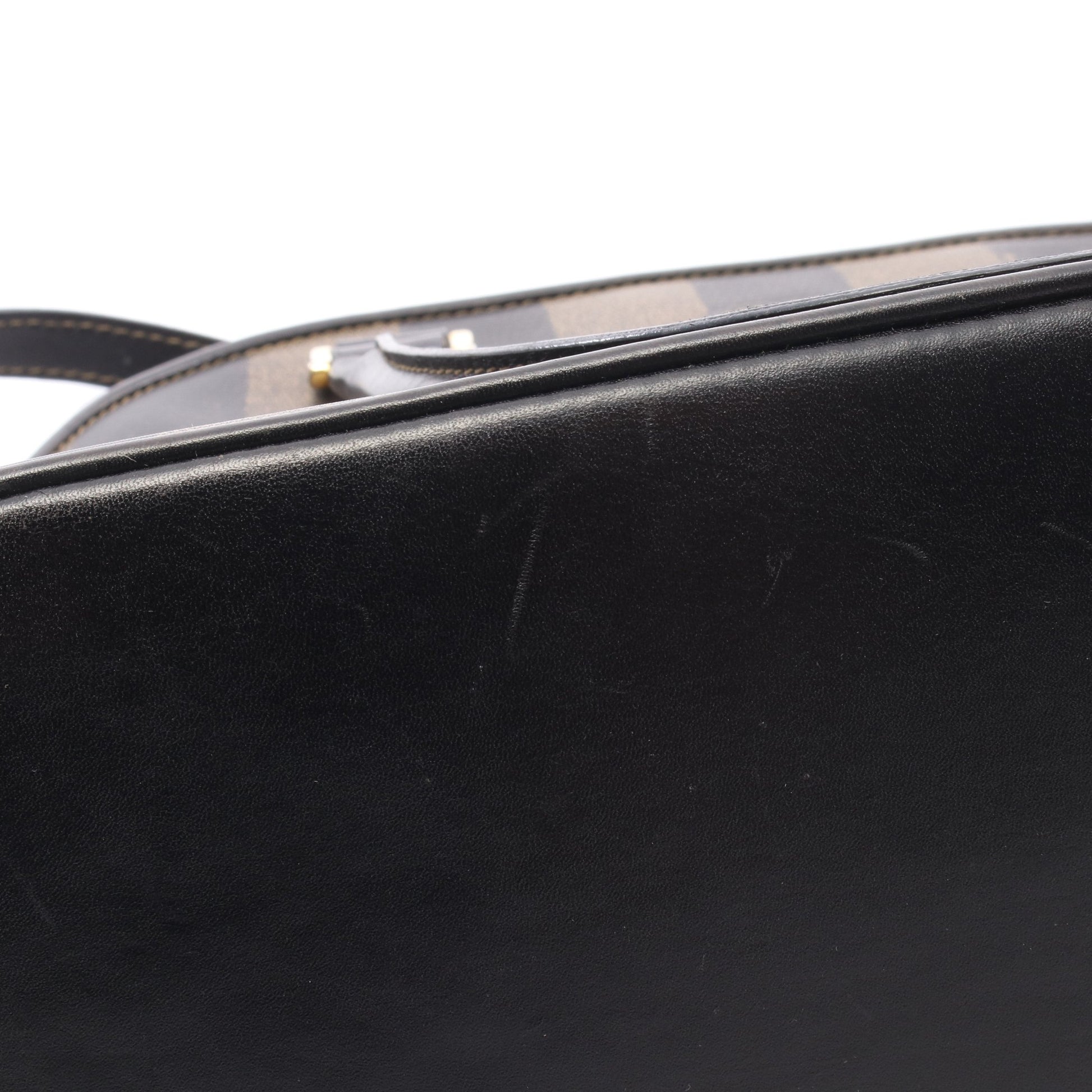 ペカン 2WAY ショルダーバッグ PVC レザー ブラウン ブラック フェンディ バッグ FENDI