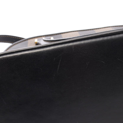 ペカン 2WAY ショルダーバッグ PVC レザー ブラウン ブラック フェンディ バッグ FENDI