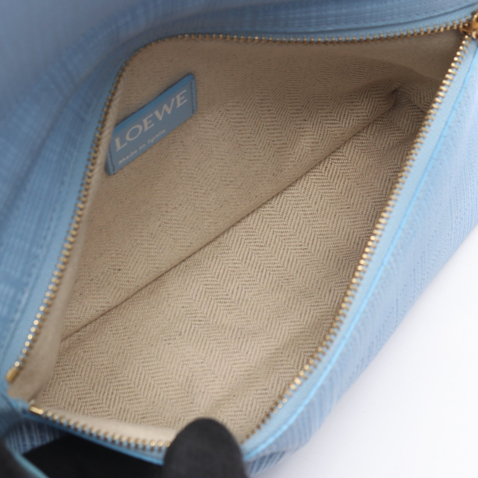 VEGA ベガ ショルダーバッグ レザー ライトブルー ロエベ バッグ LOEWE