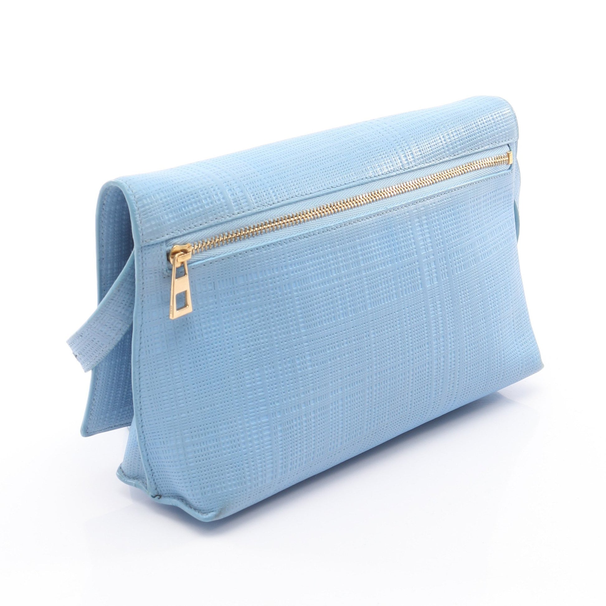 VEGA ベガ ショルダーバッグ レザー ライトブルー ロエベ バッグ LOEWE