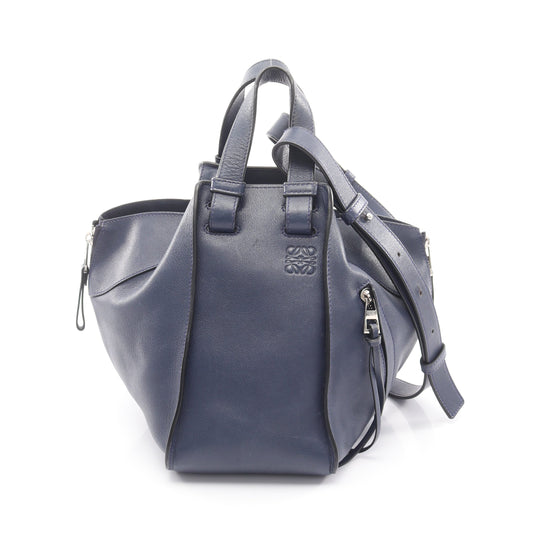 HAMMOCK SMALL ハンモック スモール ハンドバッグ レザー ネイビー 2WAY ロエベ