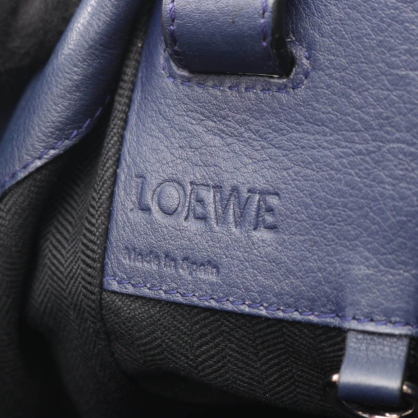 HAMMOCK SMALL ハンモック スモール ハンドバッグ レザー ネイビー 2WAY ロエベ