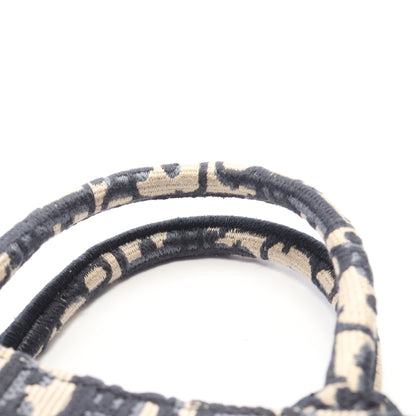 BOOK TOTE ブックトート ミニ ハンドバッグ トートバッグ キャンバス ベージュ ネイビー 2WAY クリスチャンディオール バッグ Christian Dior