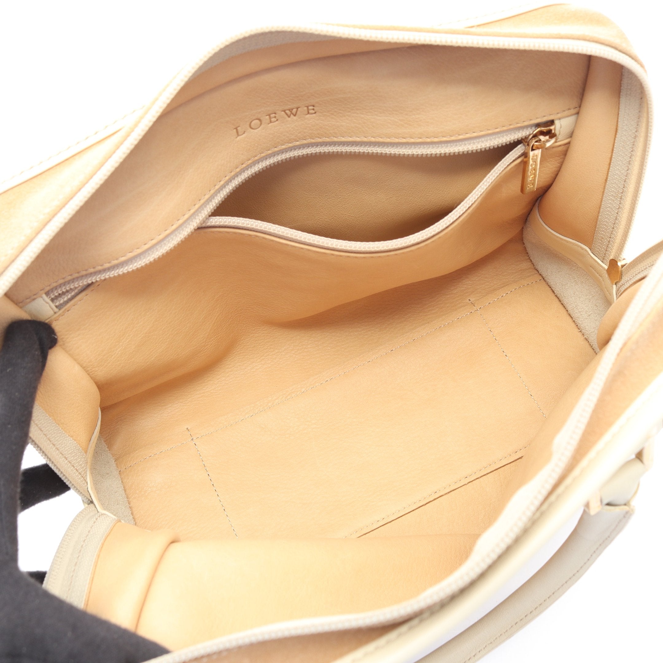 ハンドバッグ ロエベ LOEWE レザー アマソナ スエード スエード×レザー