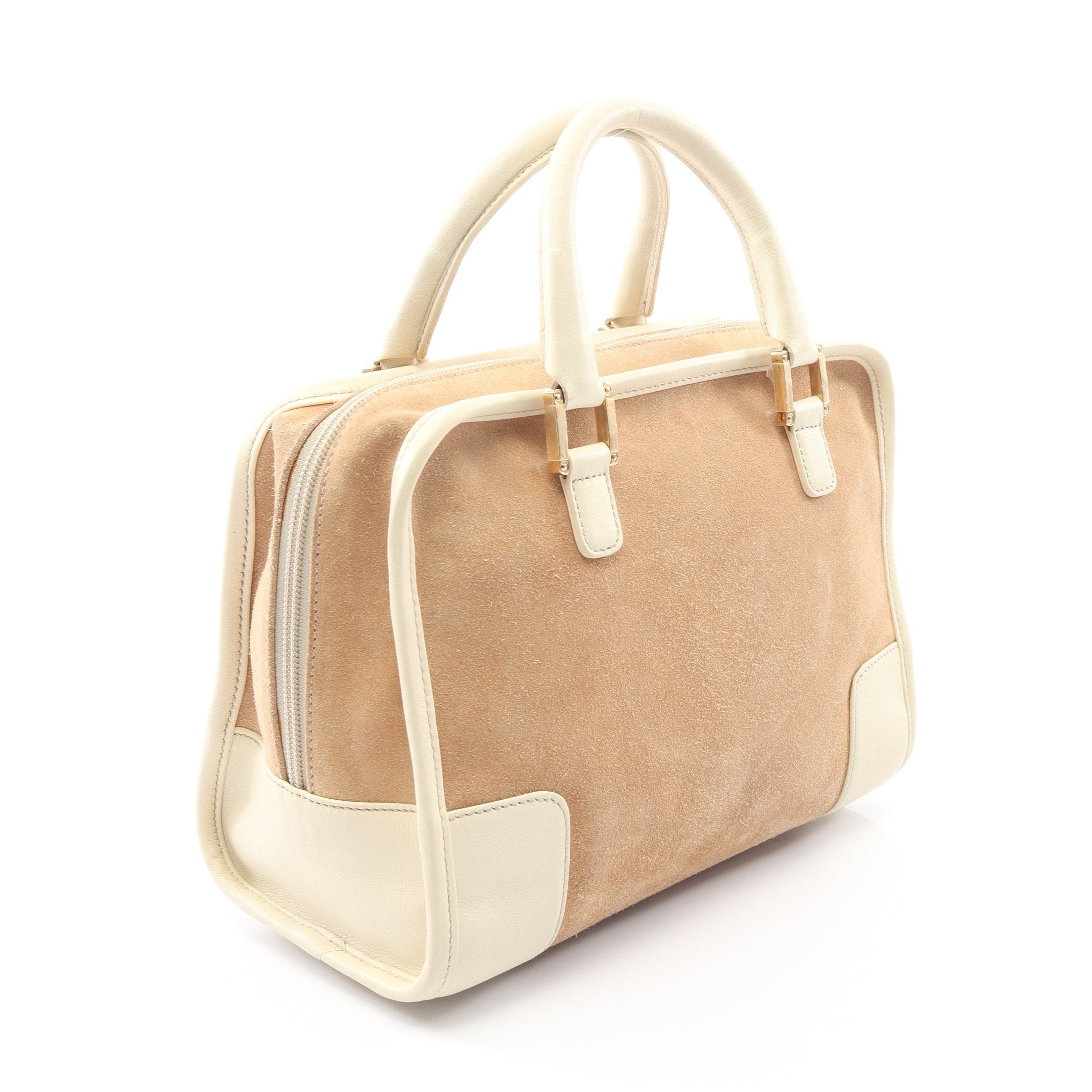 ハンドバッグ ロエベ LOEWE レザー アマソナ スエード スエード×レザー
