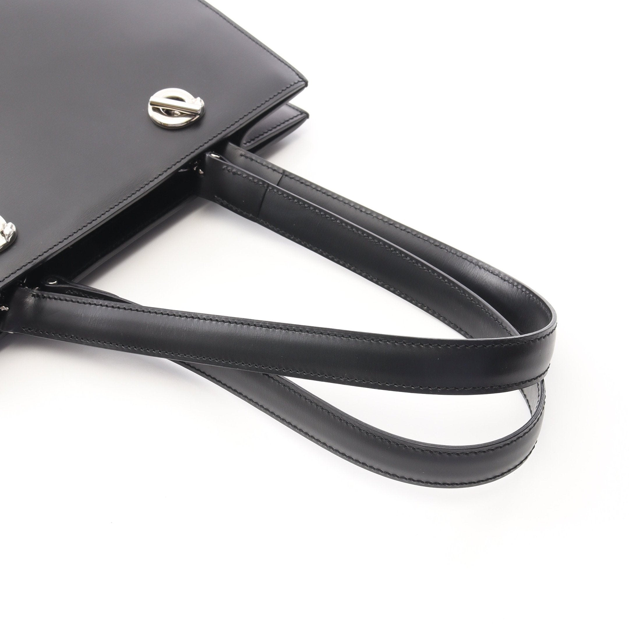 ✨カルティエ✨ビジネスバッグ パンテール ブラック レザー 大型 Cartier カルティエ パンテール レザー セミショルダー フラップ