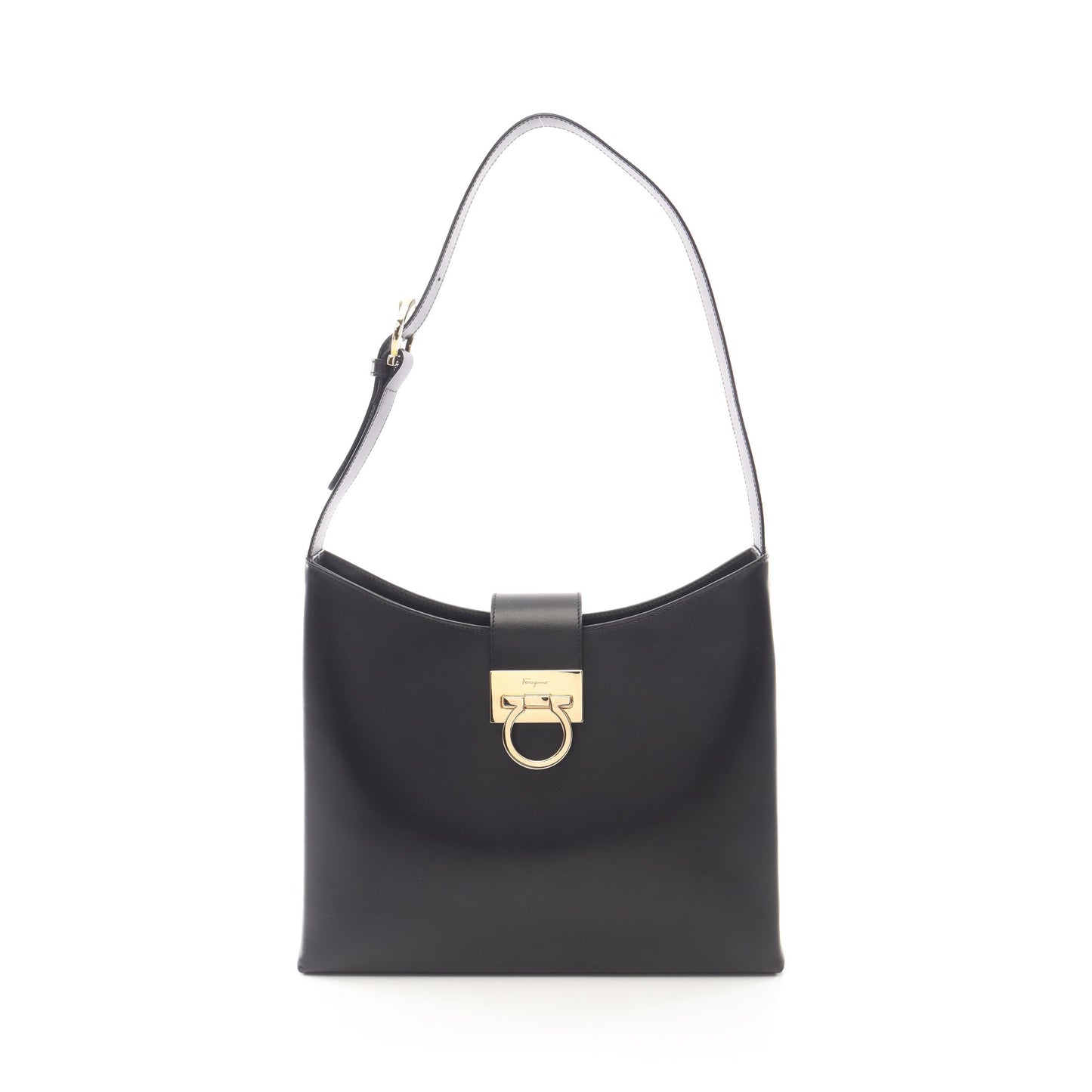 ガンチーニ ワンショルダーバッグ レザー ブラック サルヴァトーレフェラガモ バッグ Salvatore Ferragamo