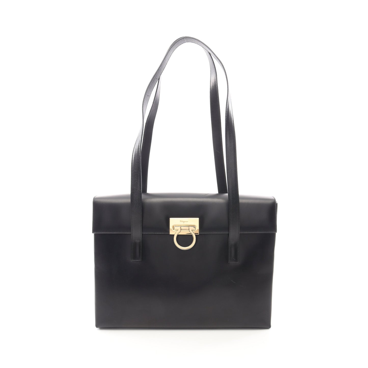 ガンチーニ ショルダーバッグ トートバッグ レザー ブラック サルヴァトーレフェラガモ バッグ Salvatore Ferragamo