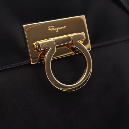 ガンチーニ ショルダーバッグ トートバッグ レザー ブラック サルヴァトーレフェラガモ バッグ Salvatore Ferragamo