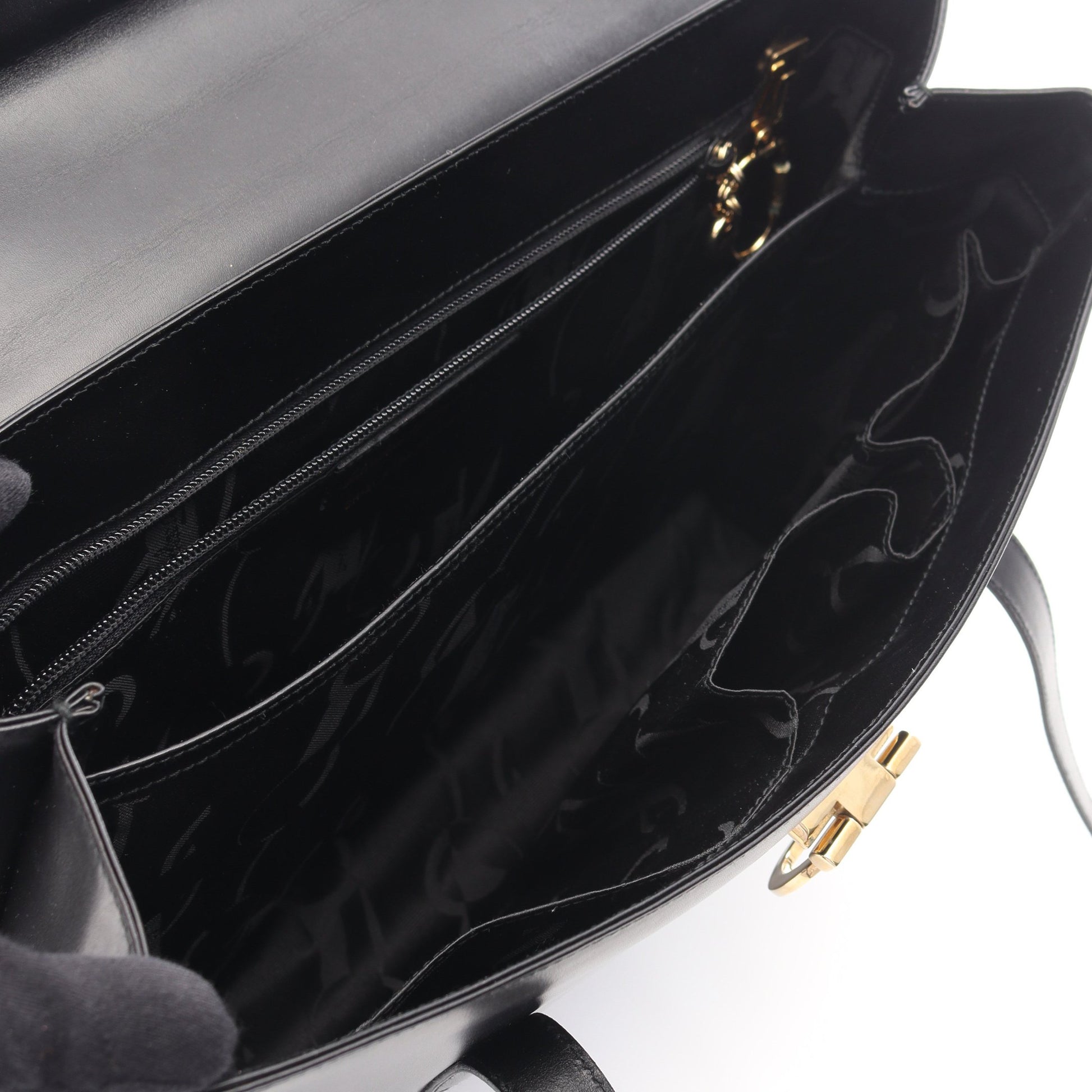 ガンチーニ ショルダーバッグ トートバッグ レザー ブラック サルヴァトーレフェラガモ バッグ Salvatore Ferragamo