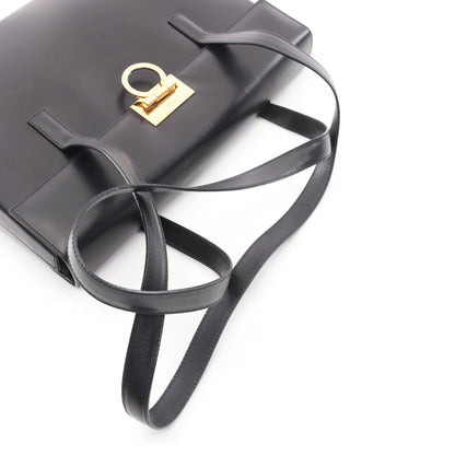 ガンチーニ ショルダーバッグ トートバッグ レザー ブラック サルヴァトーレフェラガモ バッグ Salvatore Ferragamo