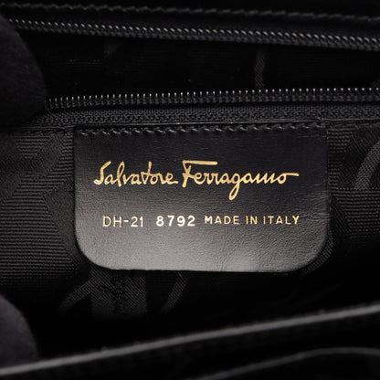 ガンチーニ ショルダーバッグ トートバッグ レザー ブラック サルヴァトーレフェラガモ バッグ Salvatore Ferragamo