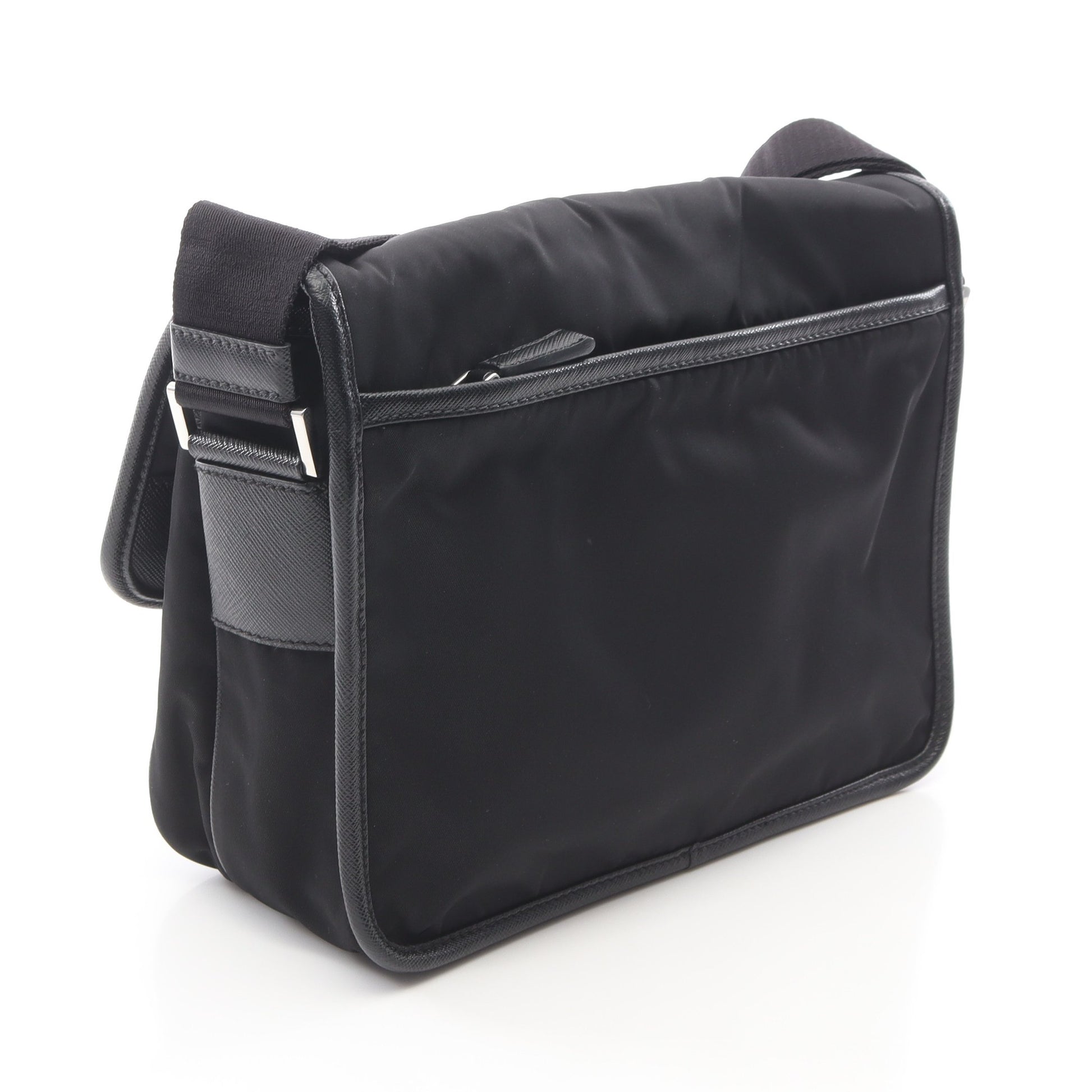 ショルダーバッグ ナイロン レザー ブラック プラダ バッグ PRADA
