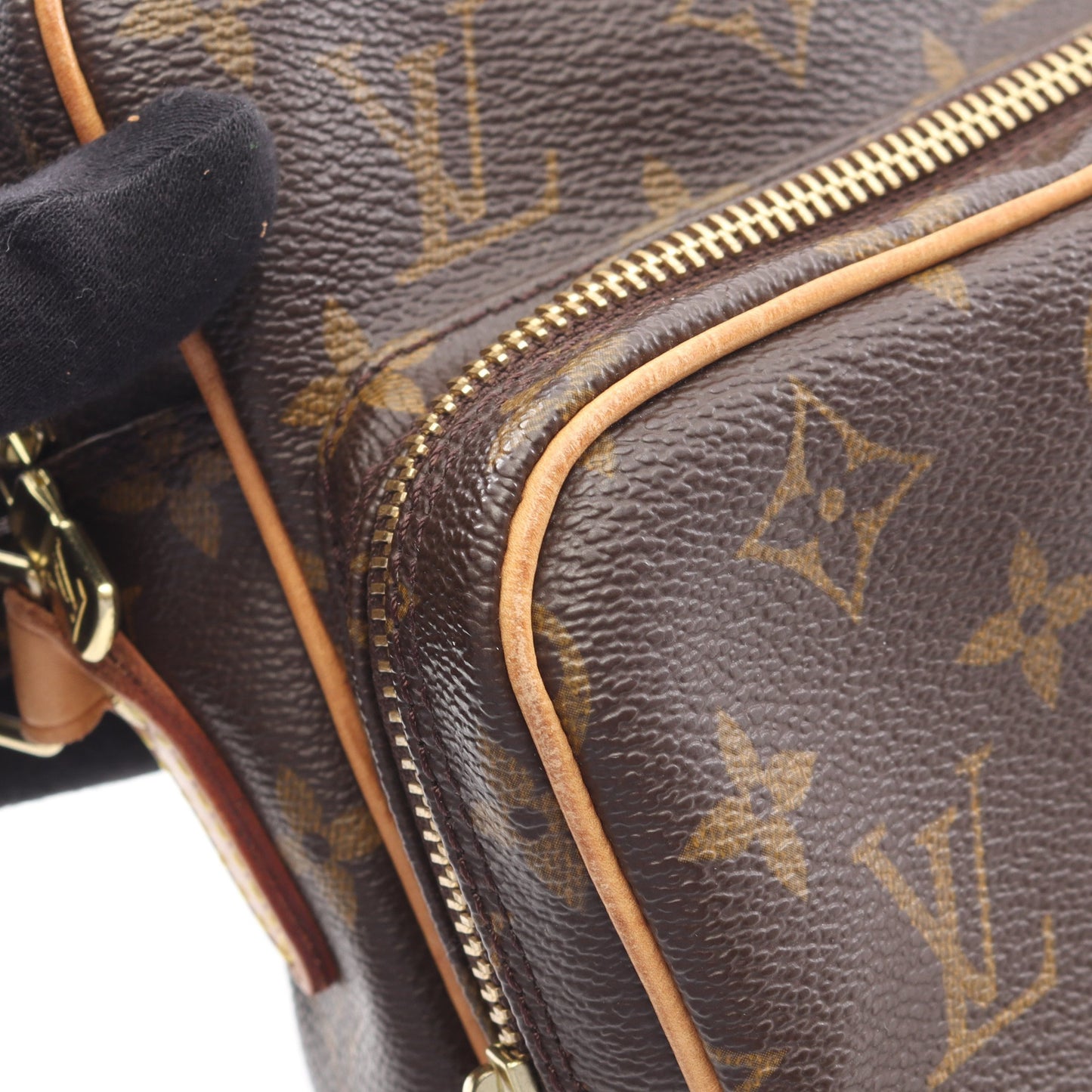 アマゾン モノグラム ショルダーバッグ PVC レザー ブラウン ルイヴィトン バッグ LOUIS VUITTON