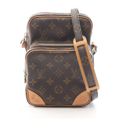 アマゾン モノグラム ショルダーバッグ PVC レザー ブラウン ルイヴィトン バッグ LOUIS VUITTON