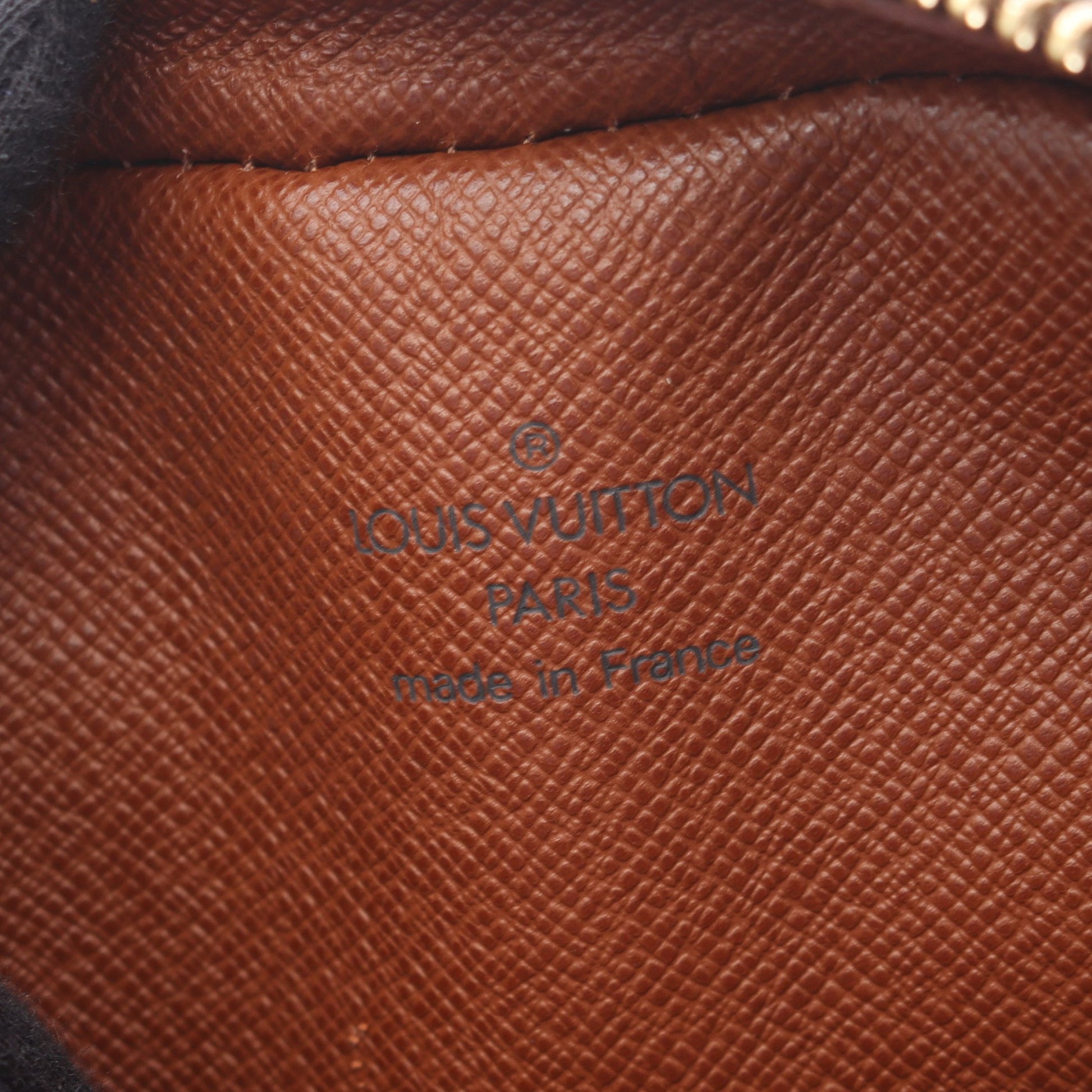 アマゾン モノグラム ショルダーバッグ PVC レザー ブラウン ルイヴィトン バッグ LOUIS VUITTON