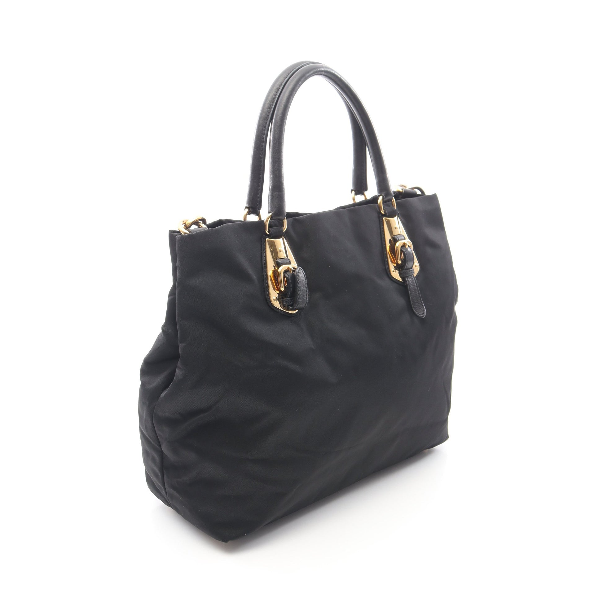 ハンドバッグ トートバッグ ナイロン レザー ブラック 2WAY プラダ バッグ PRADA