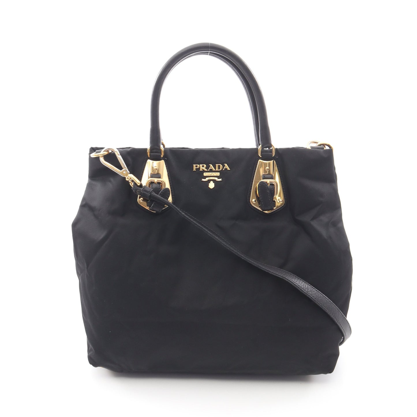 ハンドバッグ トートバッグ ナイロン レザー ブラック 2WAY プラダ バッグ PRADA