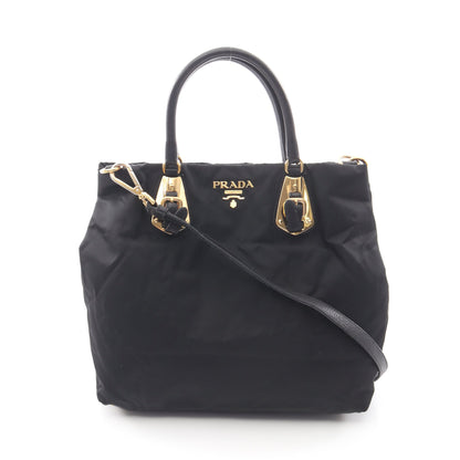 ハンドバッグ トートバッグ ナイロン レザー ブラック 2WAY プラダ バッグ PRADA