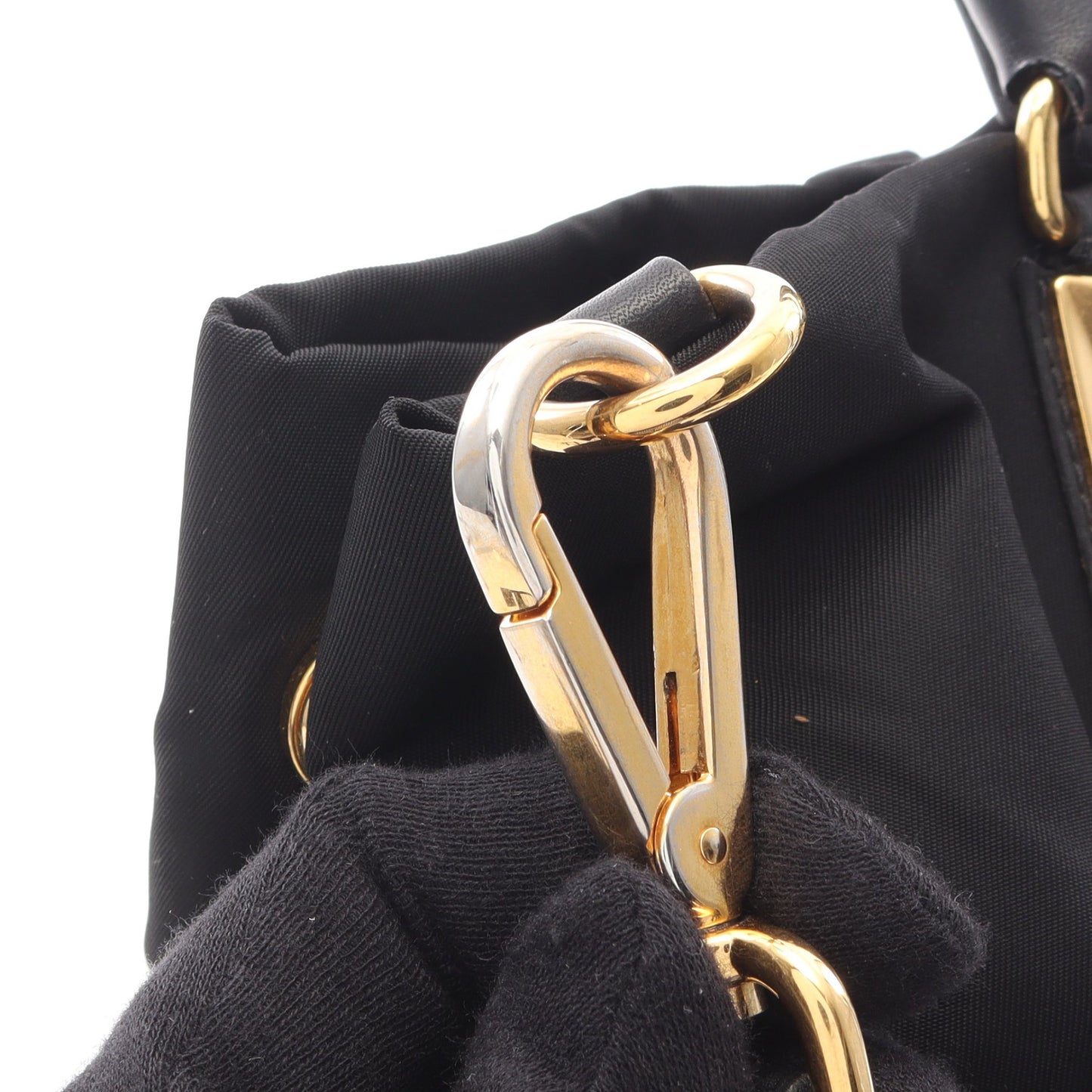 ハンドバッグ トートバッグ ナイロン レザー ブラック 2WAY プラダ バッグ PRADA