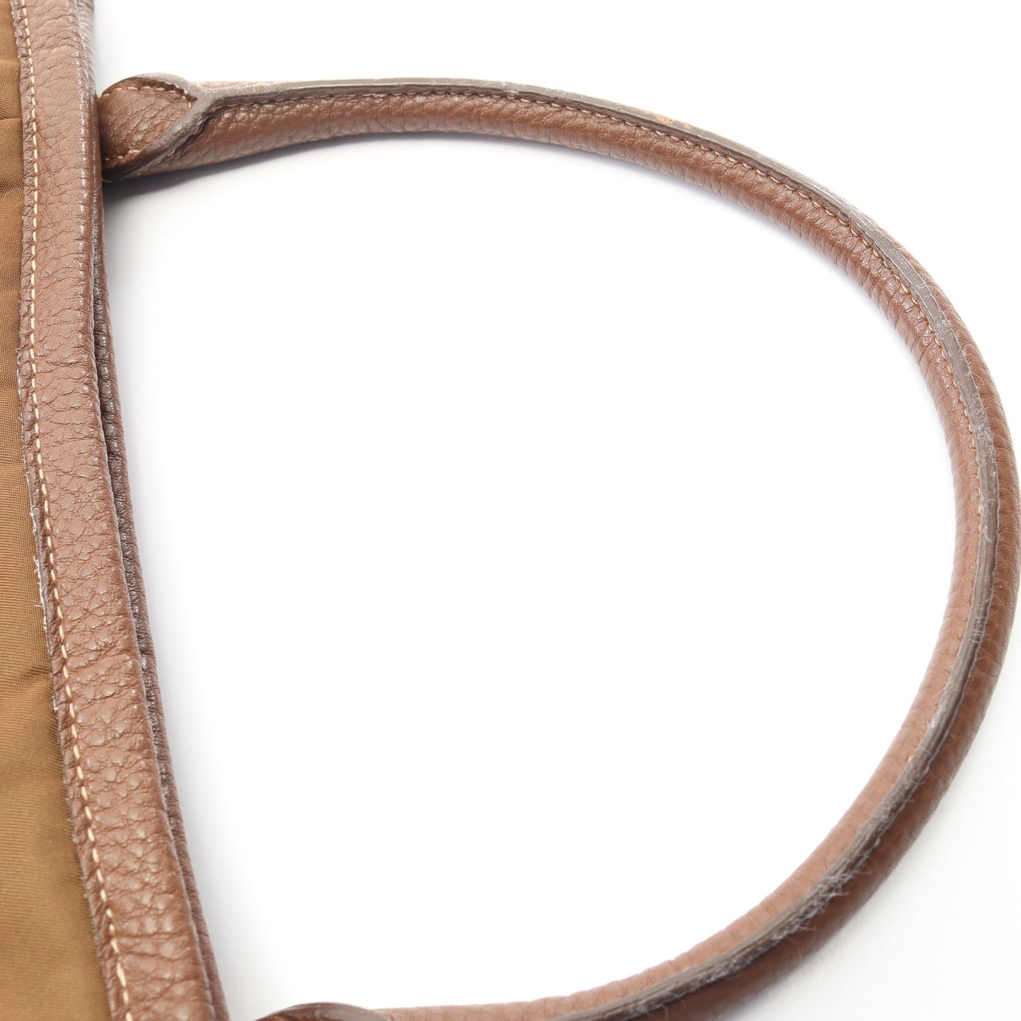 TESSUTO VIT DAINO ハンドバッグ ナイロン レザー ブラウン 2WAY プラダ バッグ PRADA