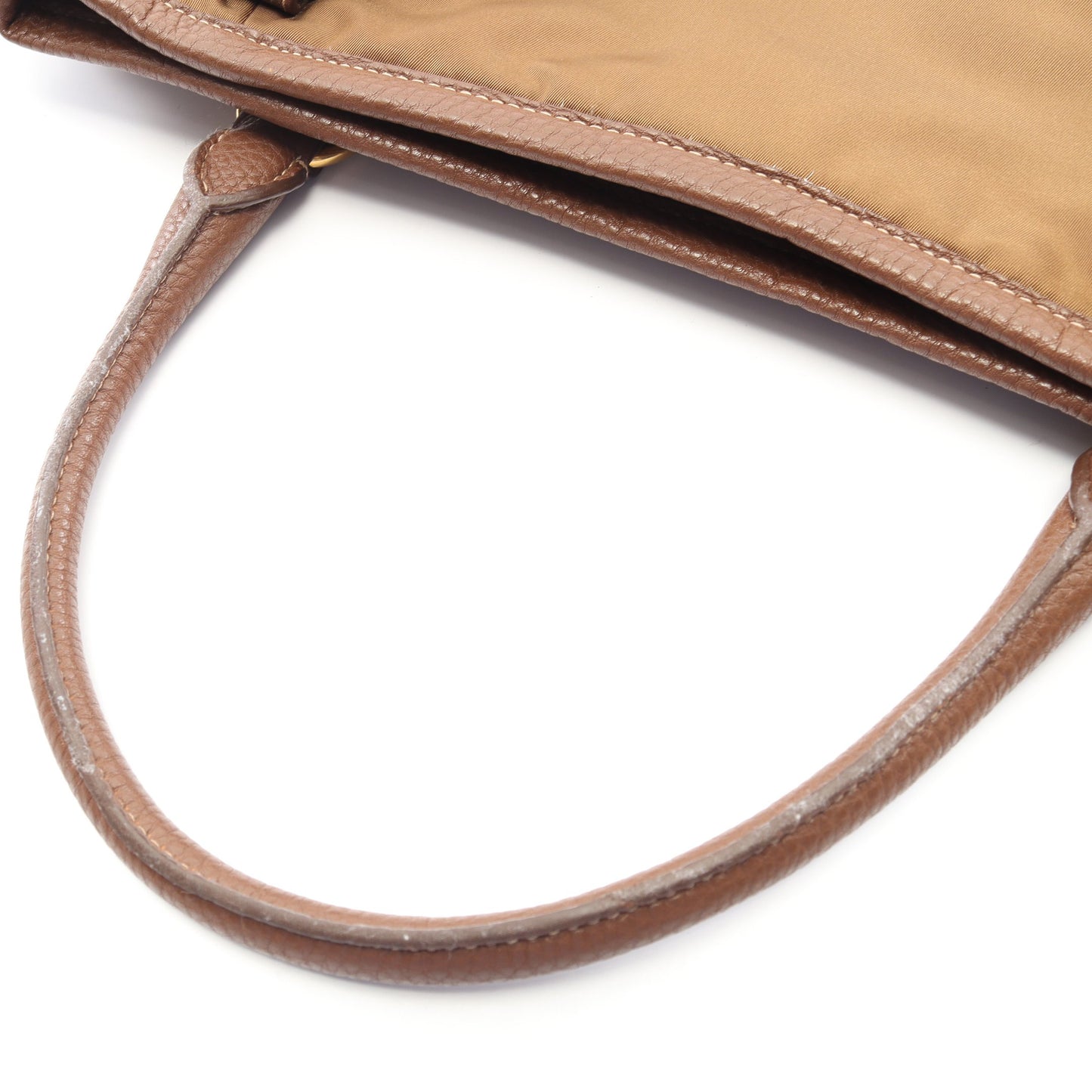 TESSUTO VIT DAINO ハンドバッグ ナイロン レザー ブラウン 2WAY プラダ バッグ PRADA