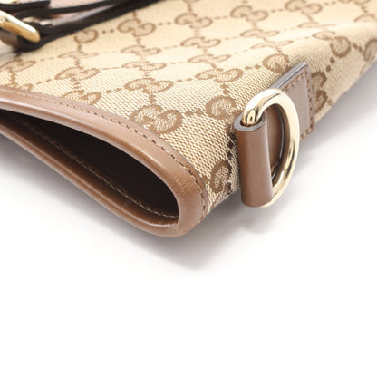 GGキャンバス ショルダーバッグ トートバッグ キャンバス レザー ベージュ ブラウン 2WAY グッチ バッグ GUCCI