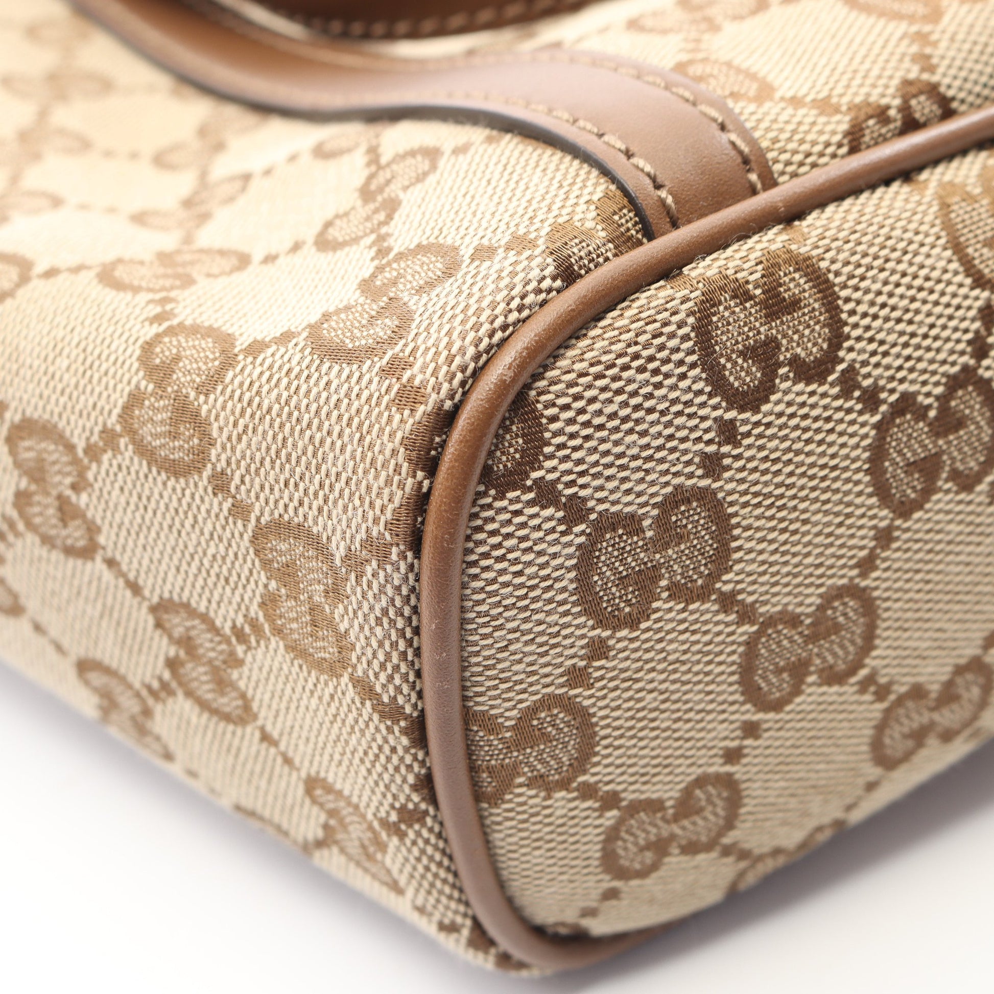 GGキャンバス ショルダーバッグ トートバッグ キャンバス レザー ベージュ ブラウン 2WAY グッチ バッグ GUCCI