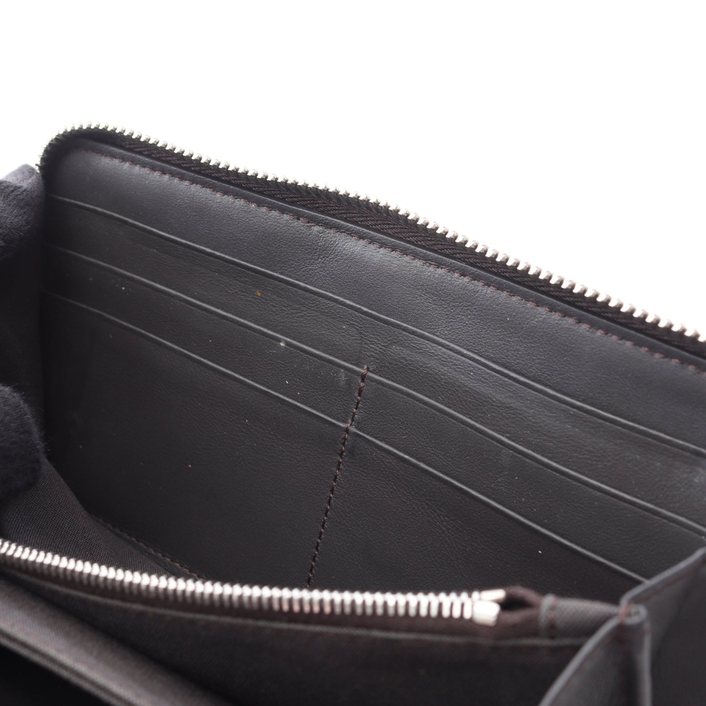 ズッカ ラウンドファスナー長財布 PVC レザー ブラウン フェンディ 財布・小物 FENDI