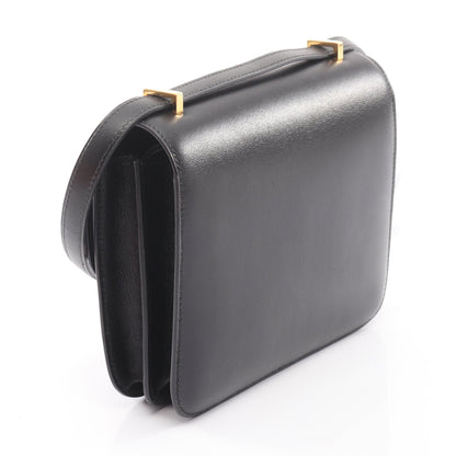コンスタンス3 ミニ ショルダーバッグ ボックスカーフ ブラック ゴールド金具 □B刻印 エルメス バッグ HERMES