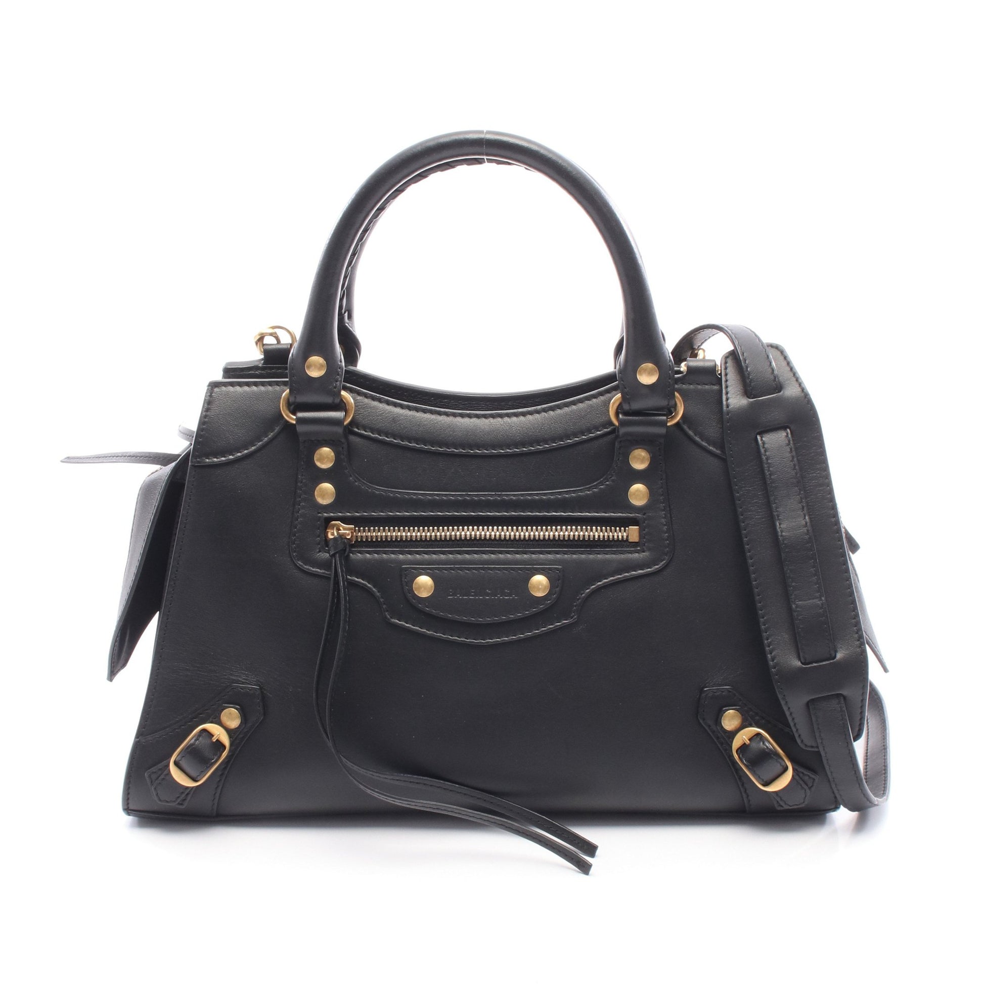 ネオクラシックシティ スモール ハンドバッグ レザー ブラック 2WAY バレンシアガ バッグ BALENCIAGA