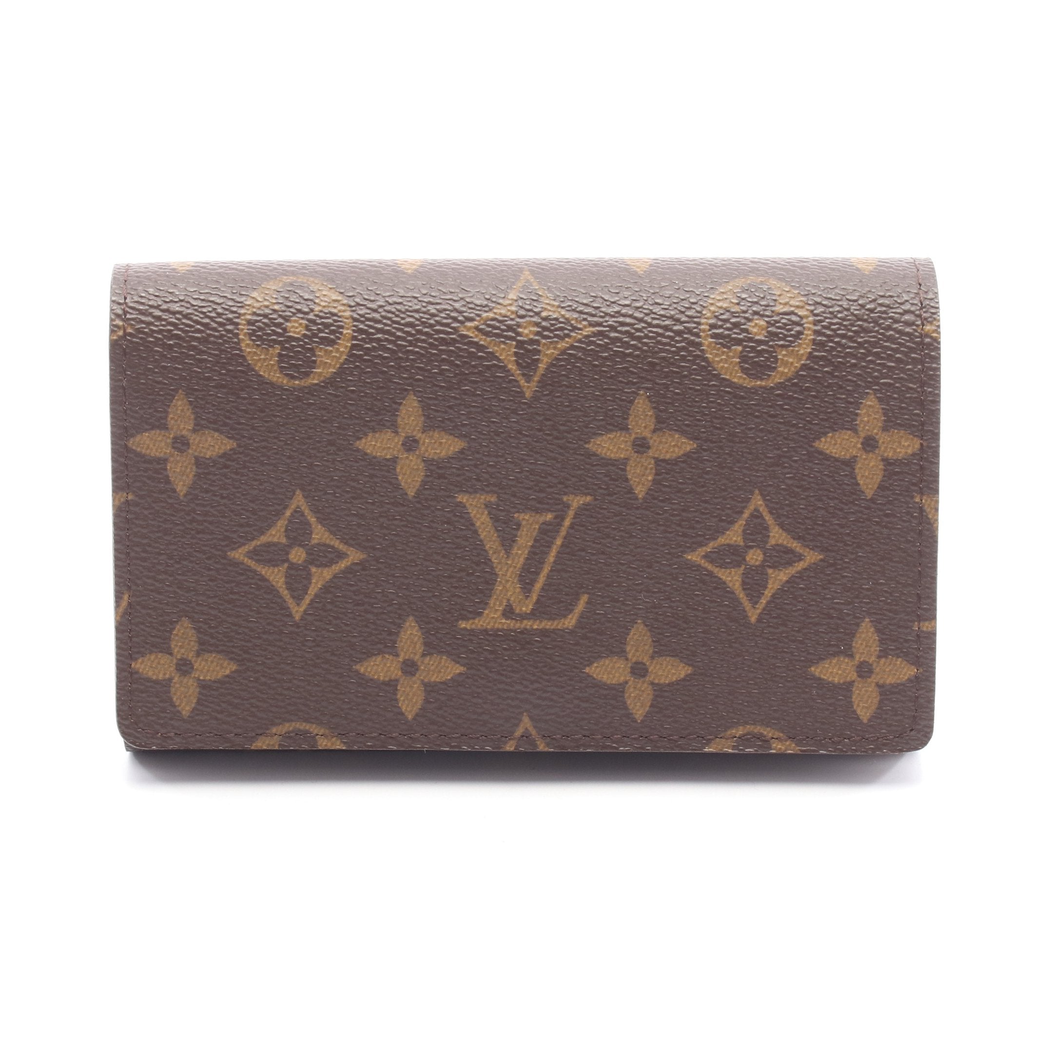 LOUIS VUITTON モノグラム ポルトフォイユトレゾール ポルトフォイユトレゾール モノグラム 二つ折り財布 PVC ブラウン ルイ