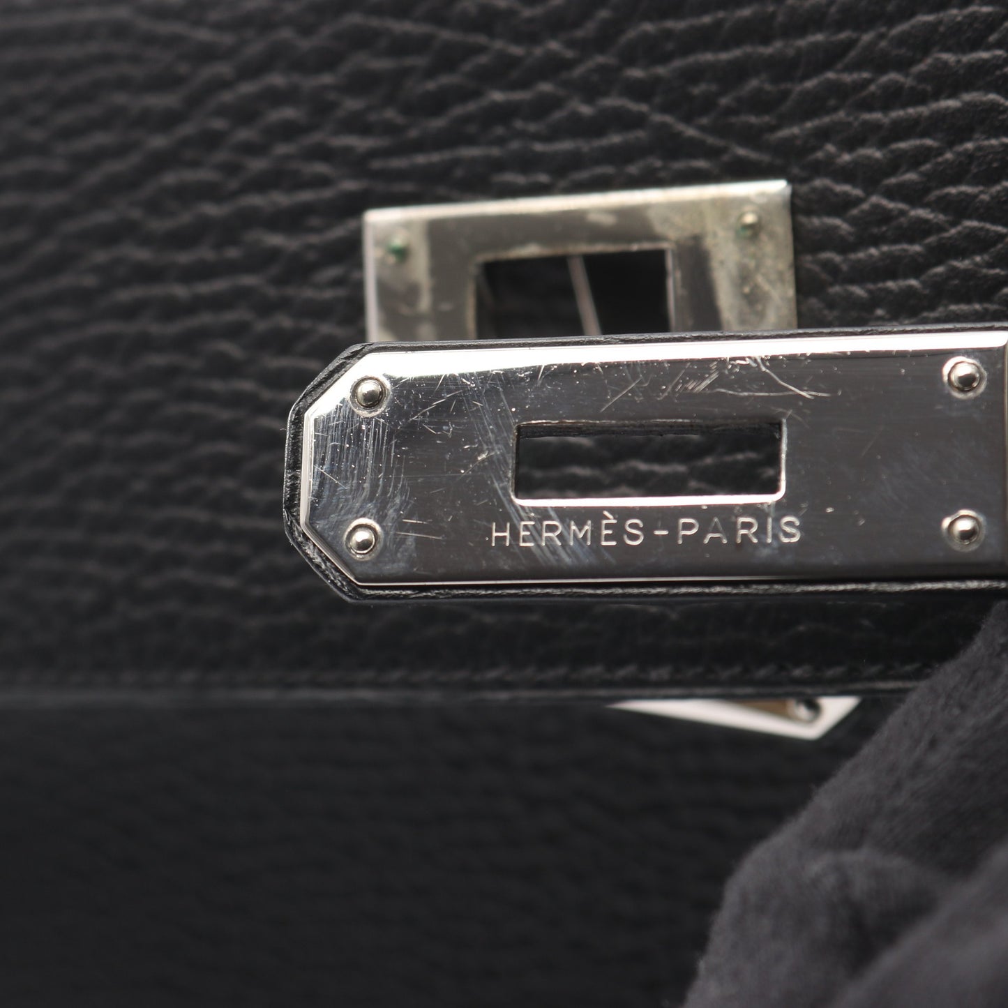 ケリー32 ハンドバッグ アルデンヌ ブラック シルバー金具 2WAY 外縫い □D刻印 エルメス バッグ HERMES
