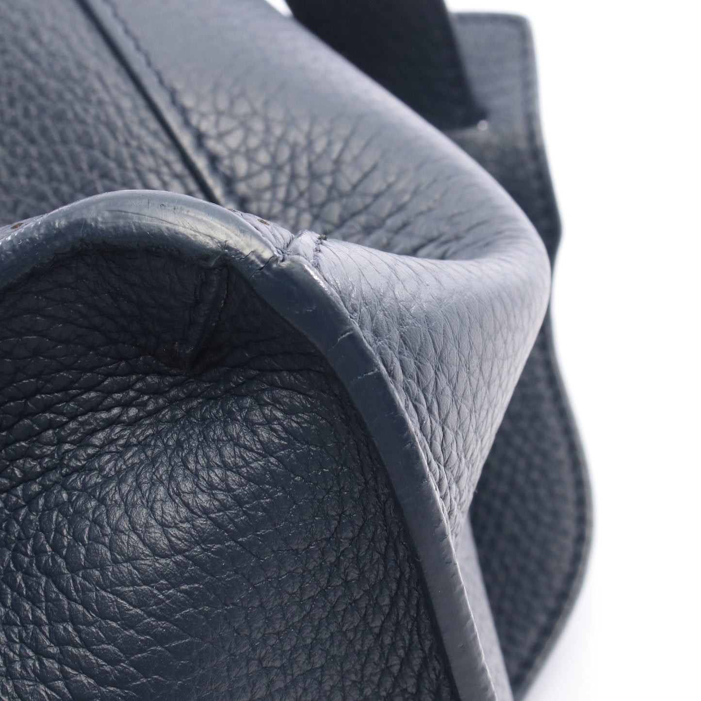 ブラックアウトシティ ハンドバッグ レザー ネイビー 2WAY バレンシアガ