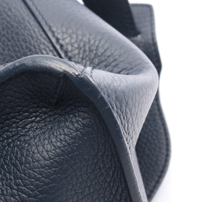 ブラックアウトシティ ハンドバッグ レザー ネイビー 2WAY バレンシアガ