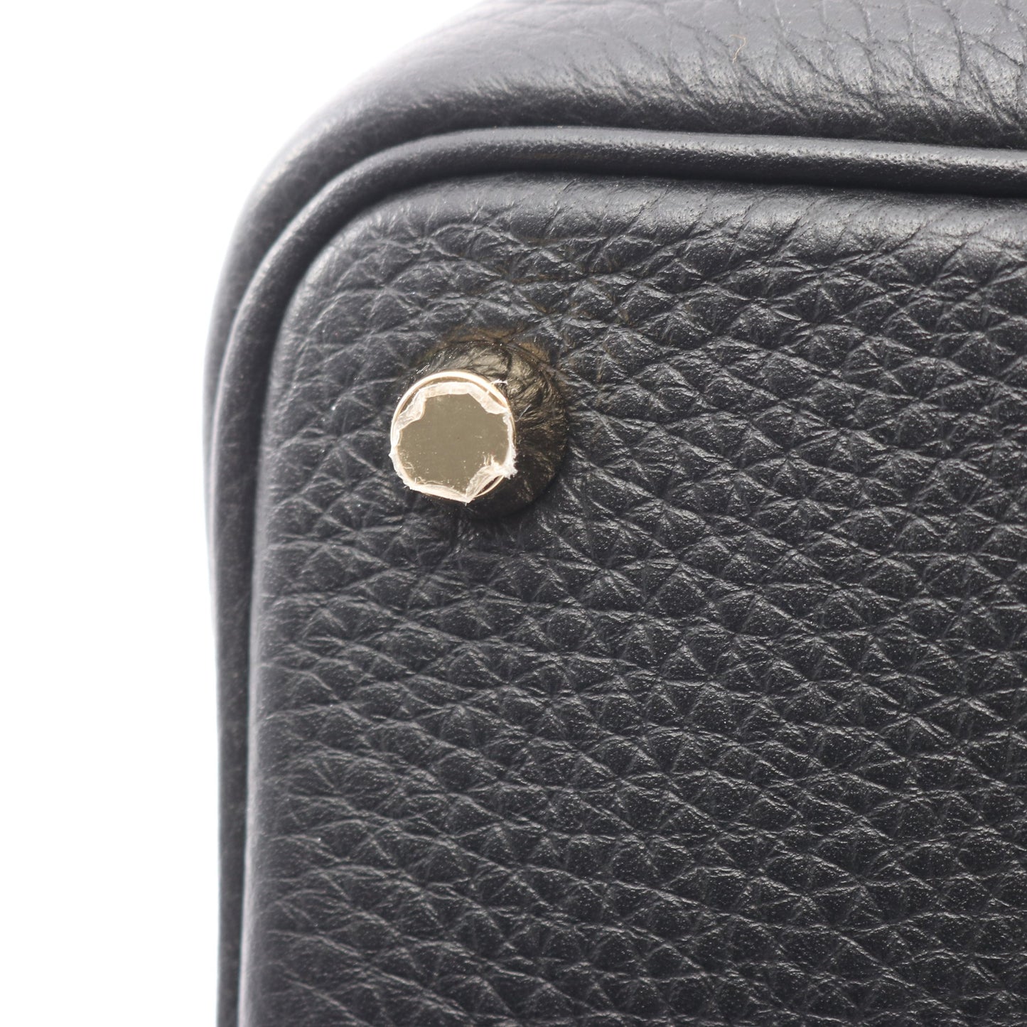 ピコタンロックPM ハンドバッグ トリヨンクレマンス ブラック ゴールド金具 W刻印 エルメス