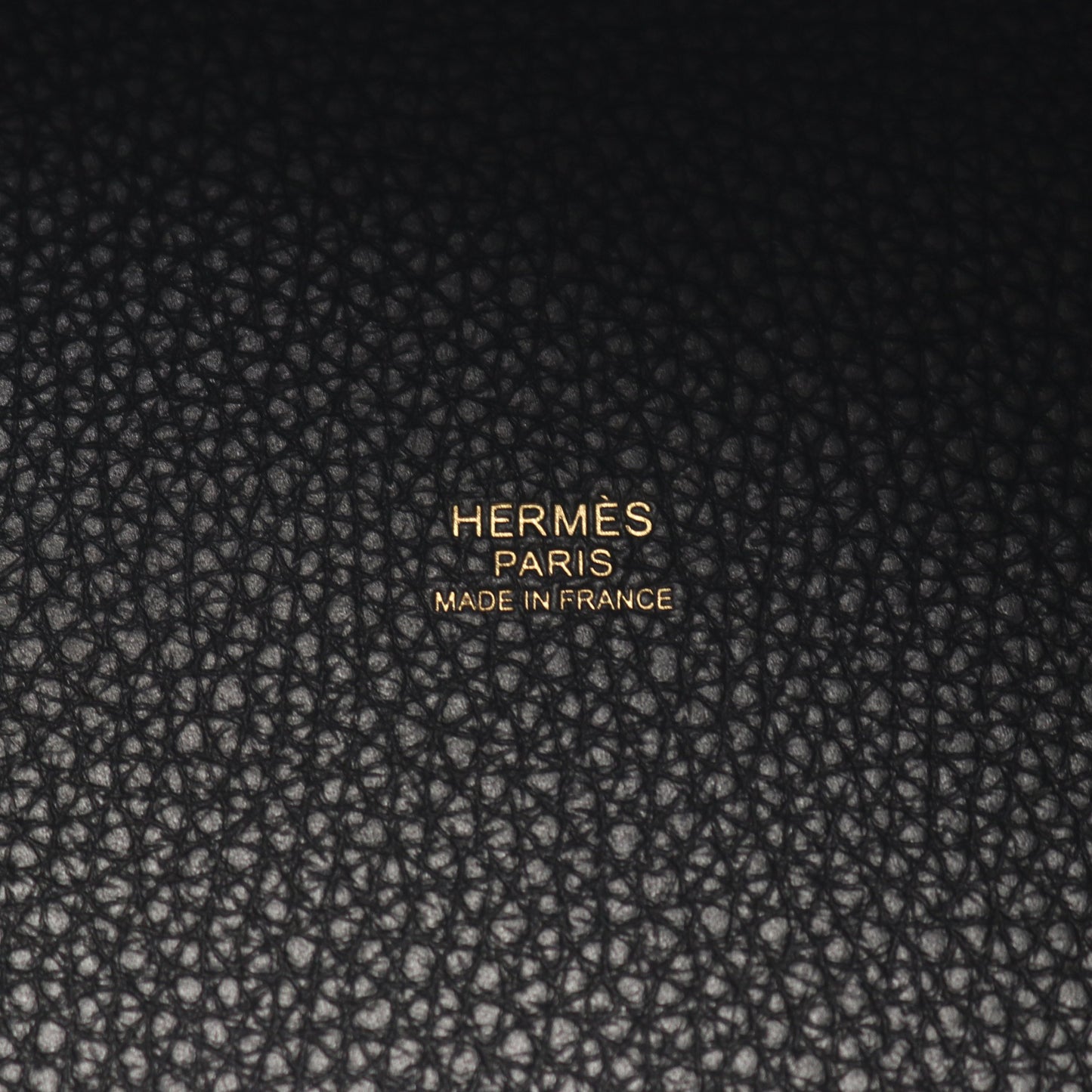 ピコタンロックPM ハンドバッグ トリヨンクレマンス ブラック ゴールド金具 W刻印 エルメス