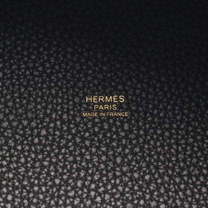 ピコタンロックPM ハンドバッグ トリヨンクレマンス ブラック ゴールド金具 W刻印 エルメス