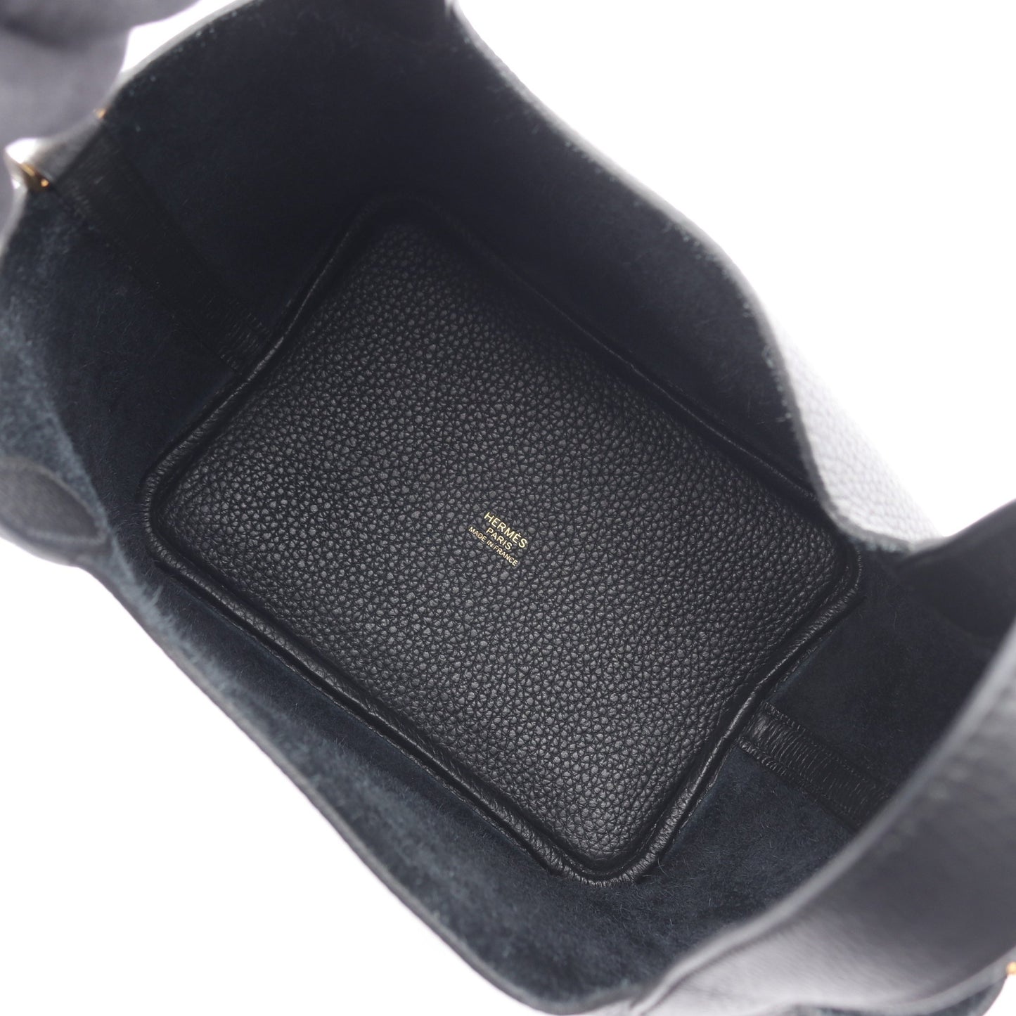 ピコタンロックPM ハンドバッグ トリヨンクレマンス ブラック ゴールド金具 W刻印 エルメス