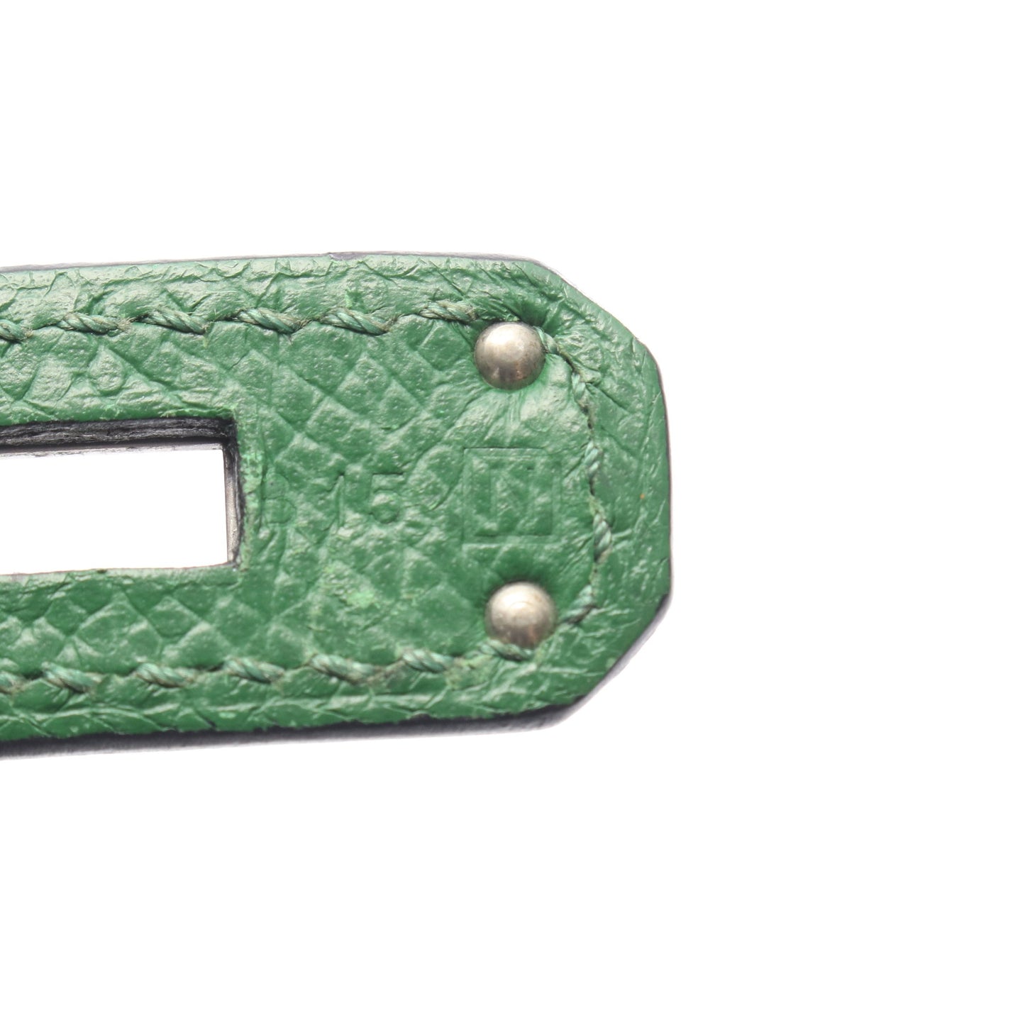 バーキン30 ハンドバッグ ヴォーエプソン グリーン シルバー金具 □N刻印 エルメス