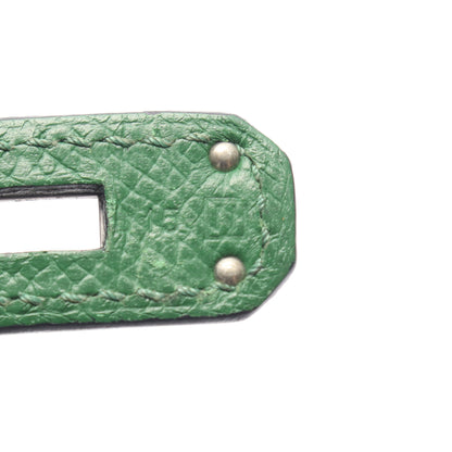 バーキン30 ハンドバッグ ヴォーエプソン グリーン シルバー金具 □N刻印 エルメス