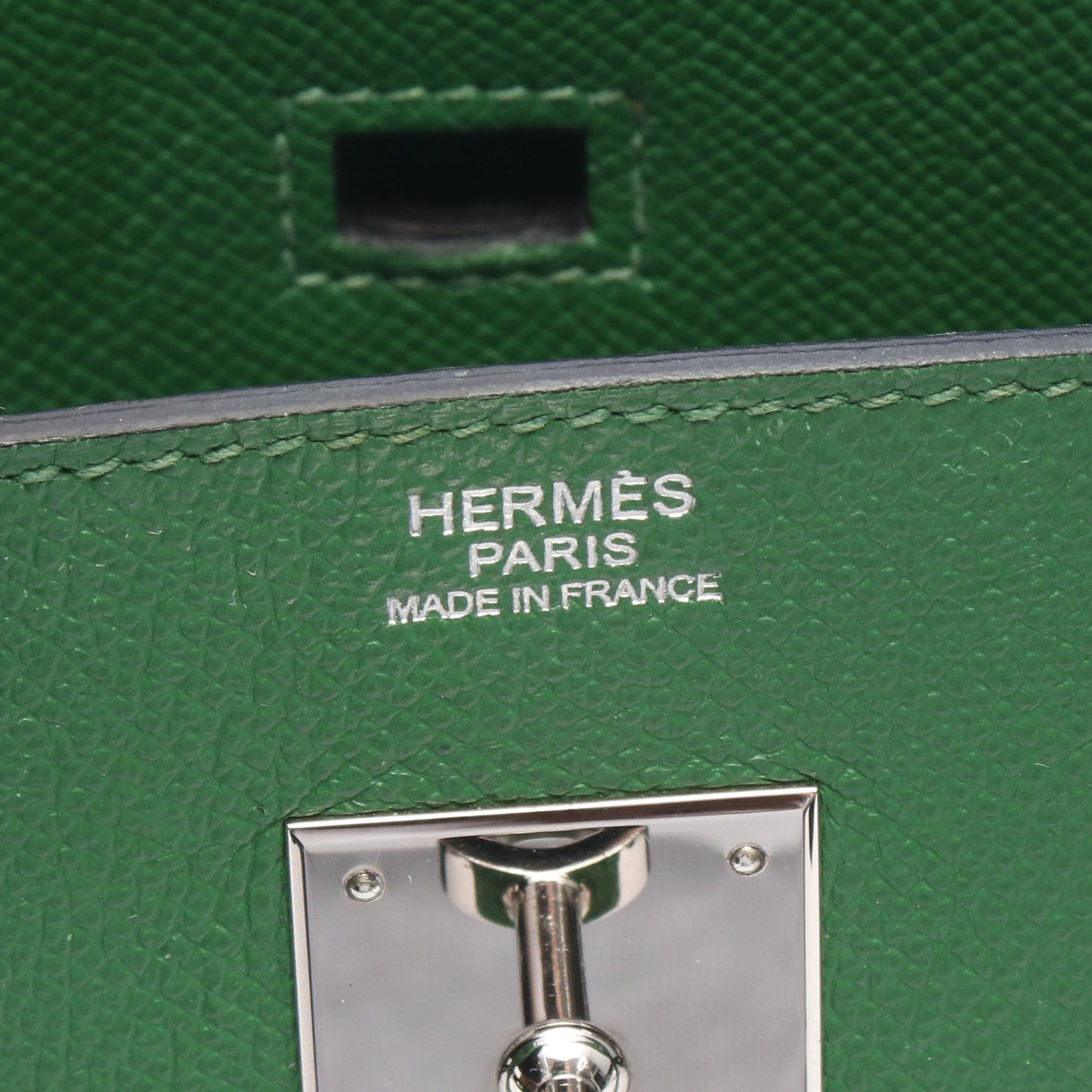 バーキン30 ハンドバッグ ヴォーエプソン グリーン シルバー金具 □N刻印 エルメス