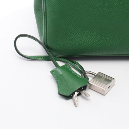 バーキン30 ハンドバッグ ヴォーエプソン グリーン シルバー金具 □N刻印 エルメス